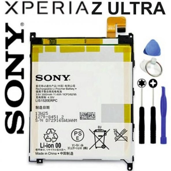 Sony Xperia Z Ultra Pil Batarya XL39h LIS1520ERPC ve Tamir Seti - Resim 2