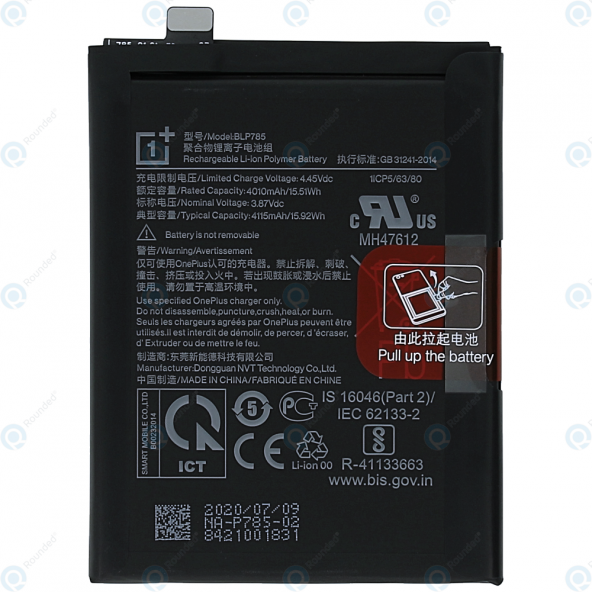 OnePlus Nord 5G 5AC2001AC2003 Pil Batarya BLP785