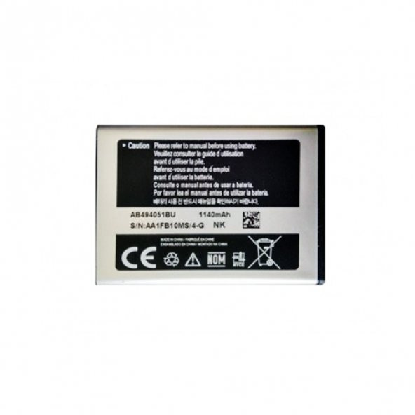 Samsung İ450-İ458 Pil Batarya Orjinal AB494051BU NK
