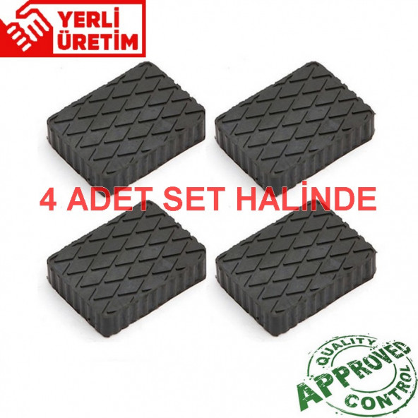 Trimex Kauçuk Lift Takozu 160x120 Yükseklik 20mm 4 Adet - 3