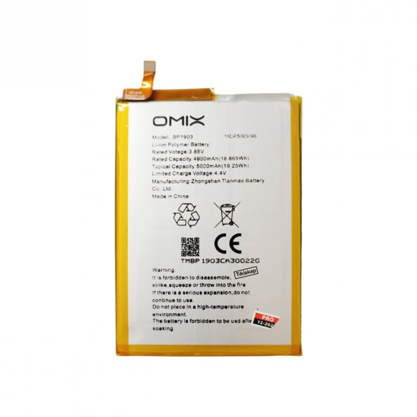 Omıx X700 Bp1903 Batarya Pil