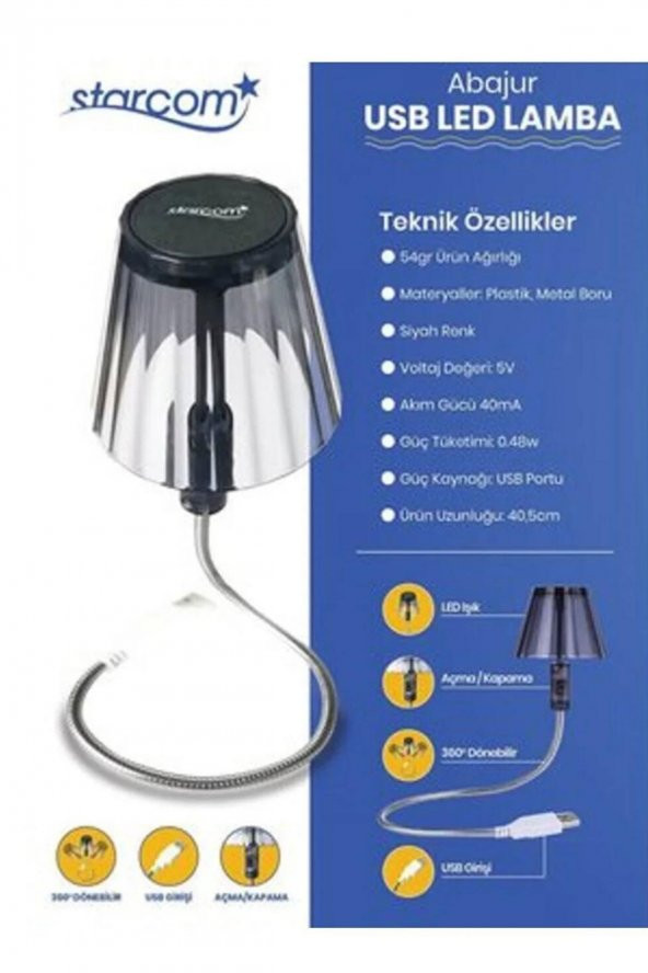 Usbli Abajur Led Lamba - 3