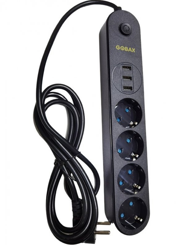 Termal Akım Korumalı GB-103 Uzatma Kablosu MG-101 10A-2500W - 2