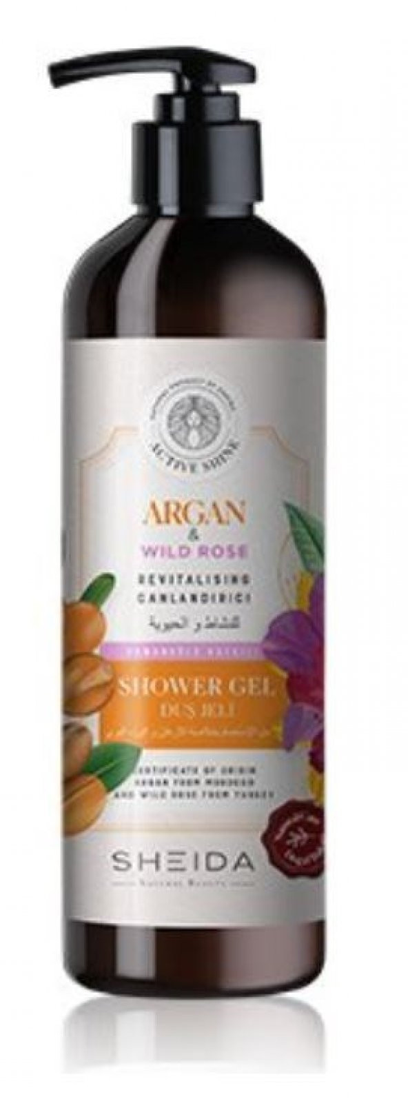 Sheida Argan & Wild Rose Canlandırıcı Duş Jeli