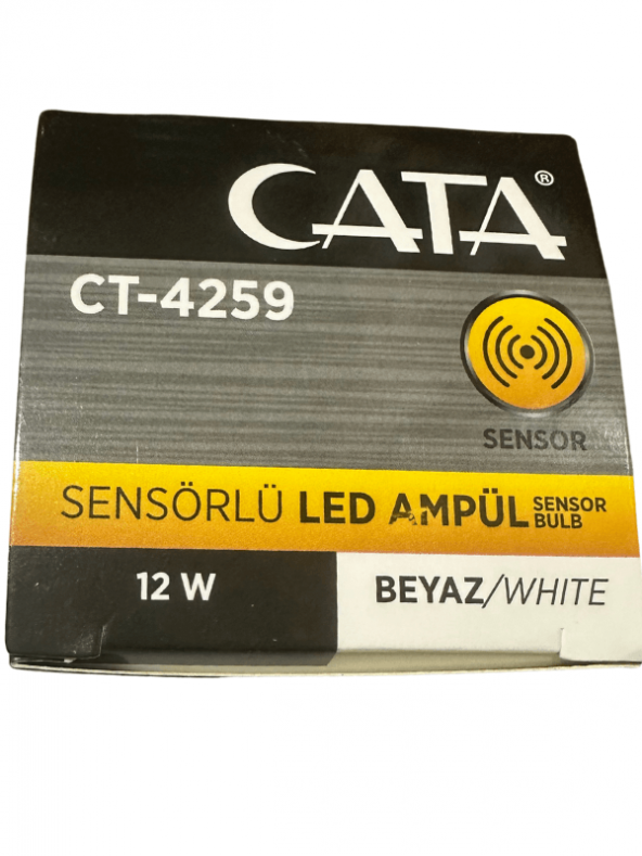 Cata CT-4259 12W 6400K (Beyaz Işık) Sensörlü E27 Duylu Led Ampul - 4