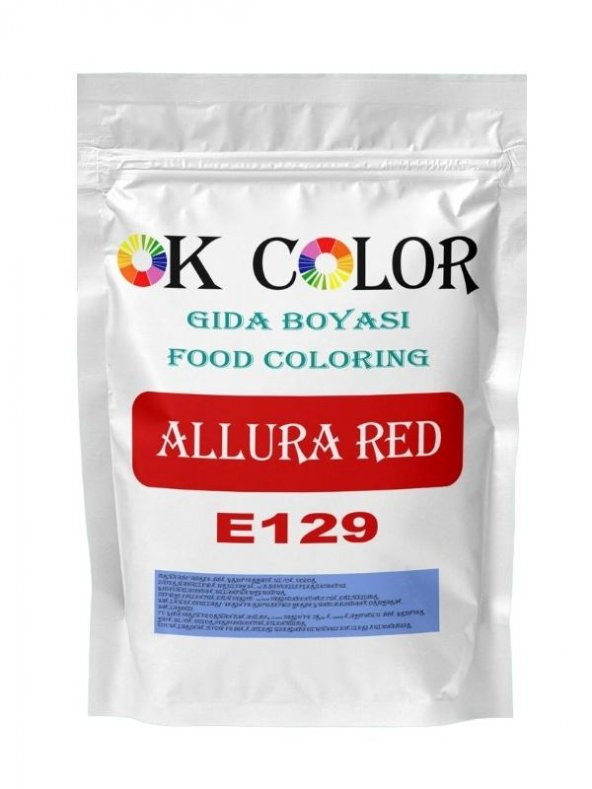 Allura Red E129 Bayrak Kırmızı Toz Gıda Boyası 10 Gr