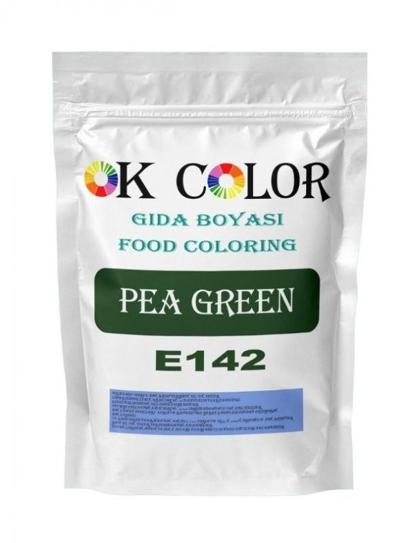 Pea Green E142 Yeşil Toz Gıda Boyası 100 gr