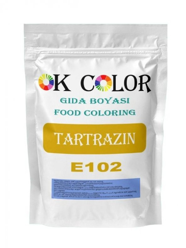 Tartrazine E102 Tartrazin Sarı Toz Gıda Boyası 500 Gr