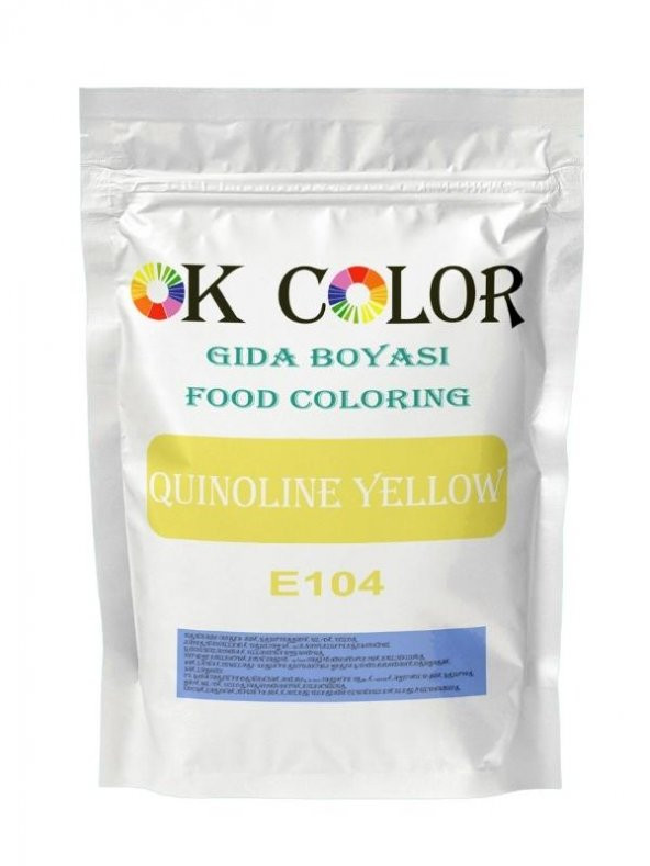 Quinoline Yellow E104 Toz Civciv Sarısı Gıda Boyası 250 Gr