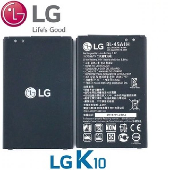 Lg K10  Batarya Pil BL-45A1H