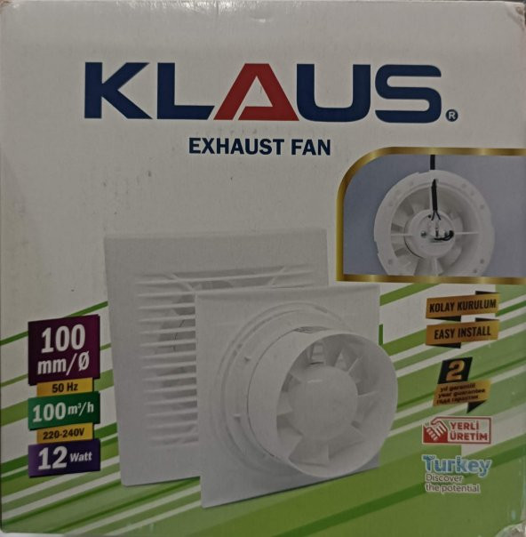 KLAUS 100LÜK DEKORATİF BANYO-WC ASPİRATÖRÜ - 4