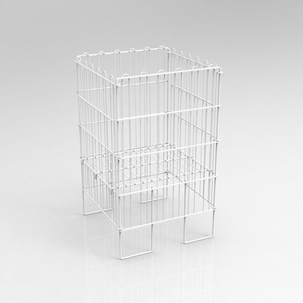 53X53 KATLANIR TEL HAVUZ SEPET BEYAZ