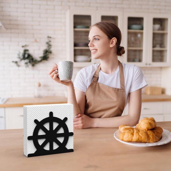 DÜMEN TEMALI METAL PEÇETELİK BLACK - 5