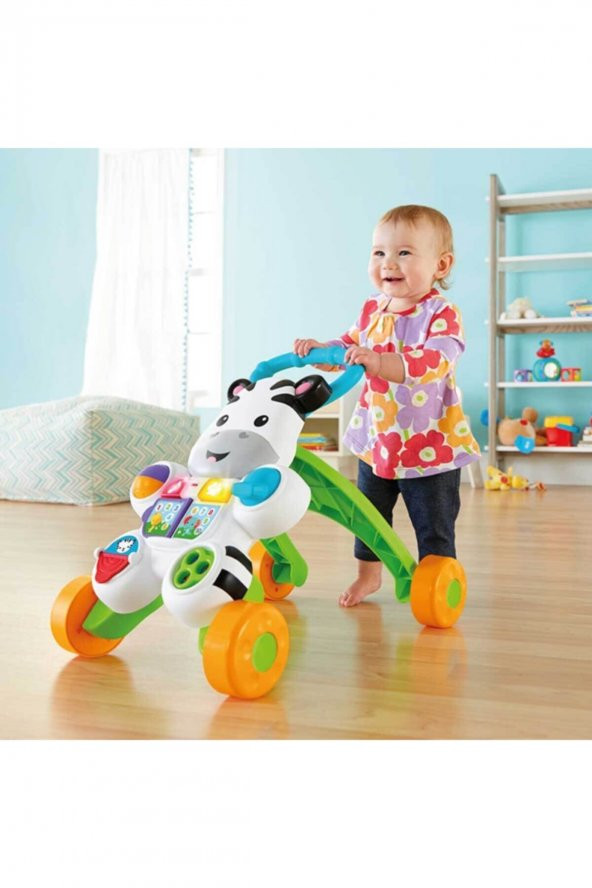 Fisher-Price Melodili Zebra Yürüteç Yürüme Yardımcısı DLD80 - 8