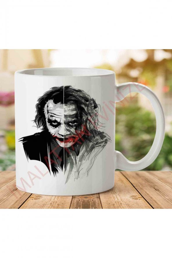 1-1085 Joker İki Tarafı Baskılı Kupa Bardak