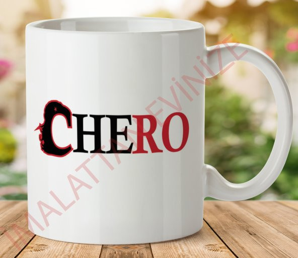 1-109 CHERO İki Tarafı Baskılı Kupa Bardak