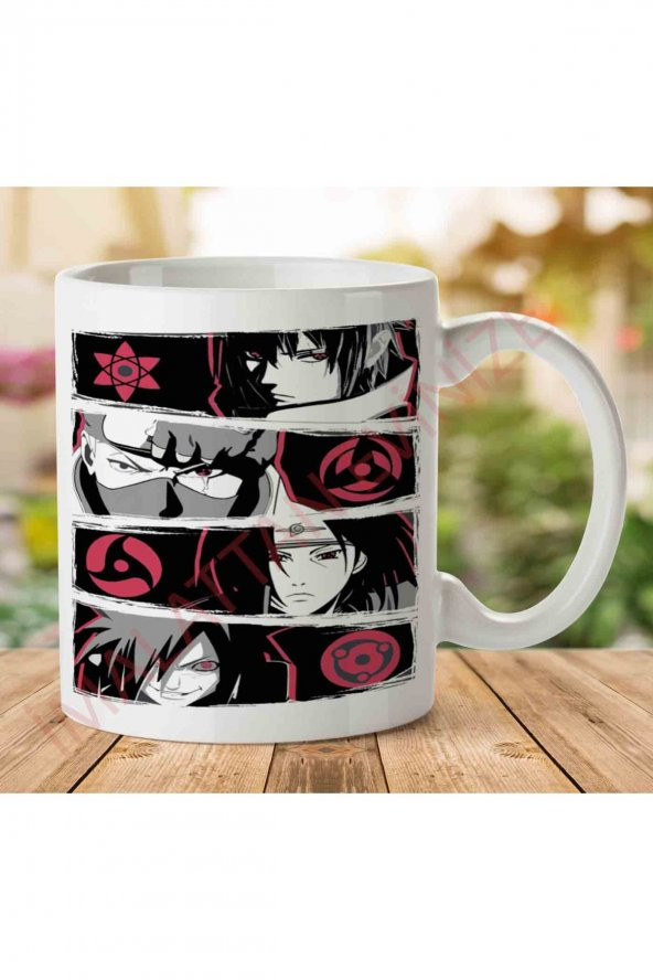 1-1150 NARUTO - SHARIGANS İki Tarafı Baskılı Kupa Bardak