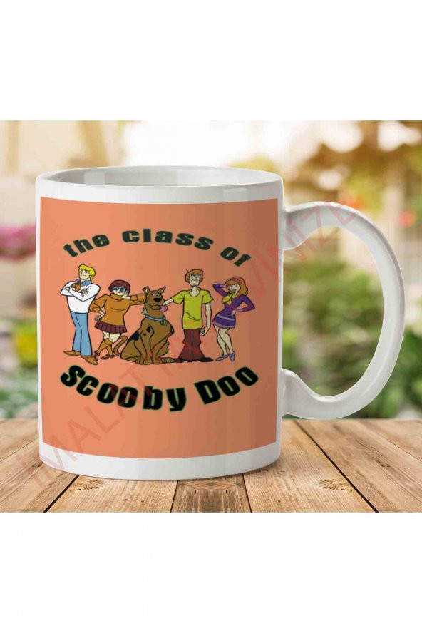 1-1205 Scooby Doo Takımı İki Tarafı Baskılı Kupa Bardak