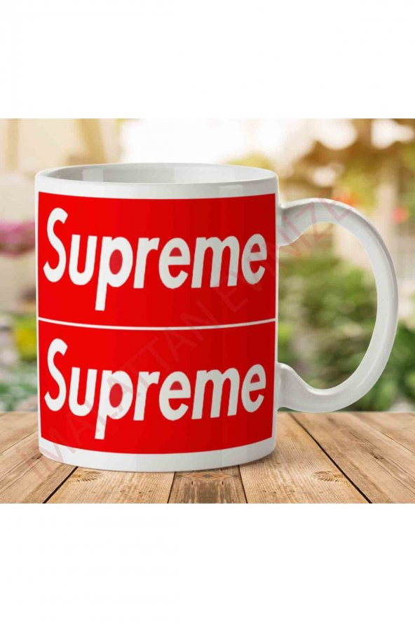 1-1236 Supreme İki Tarafı Baskılı Kupa Bardak