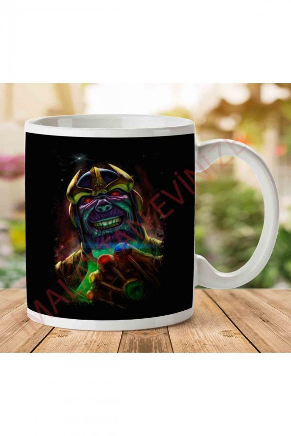 1-1313 Do It Myself Thanos Guardians Of The Galaxy İki Tarafı Baskılı Kupa Bardak