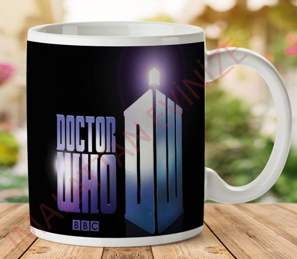 1-133 DOCTOR WHO BBC MAVİ İki Tarafı Baskılı Kupa Bardak