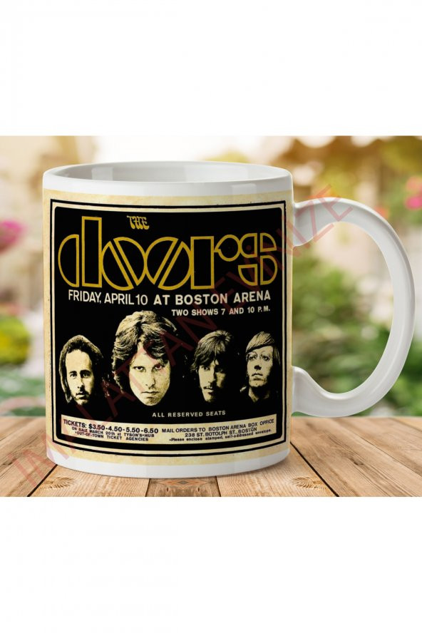 1-141 THE DOORS İki Tarafı Baskılı Kupa Bardak - 1