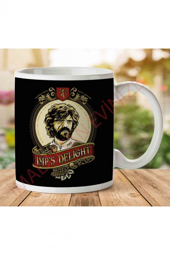 1-1469 Imps Delight Wine Game Of Thrones İki Tarafı Baskılı Kupa Bardak