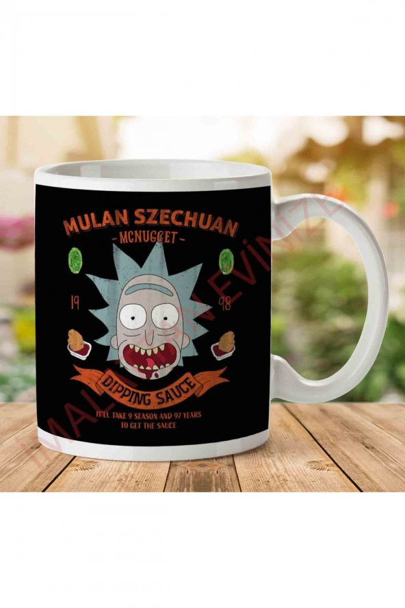 1-1584 Mulan Szechuan Dipping Sauce Rick And Morty İki Tarafı Baskılı Kupa Bardak