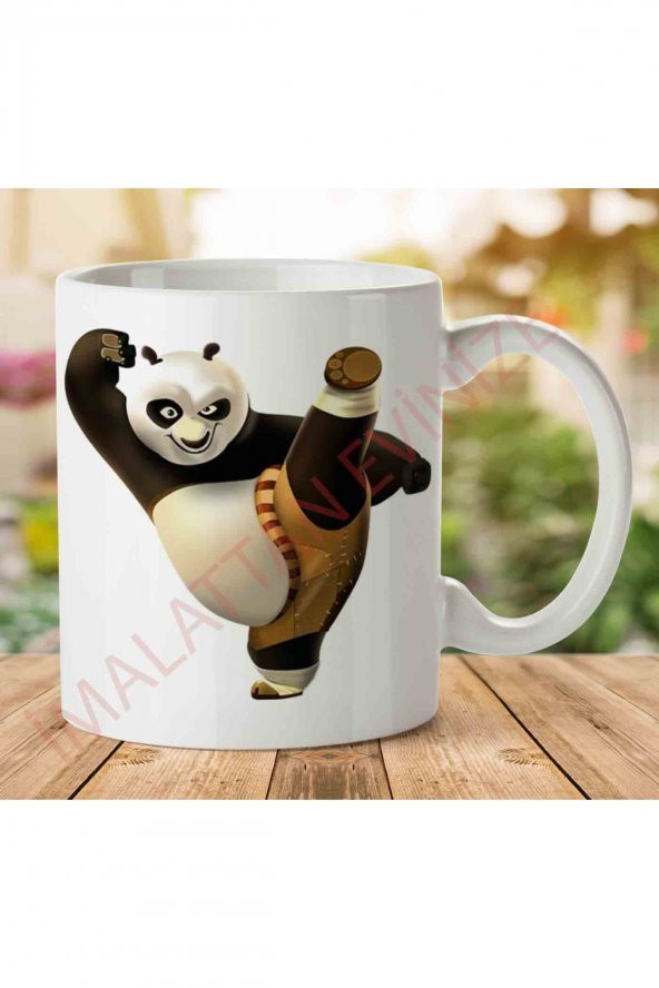 1-1686 Kung Fu Panda 2 İki Tarafı Baskılı Kupa Bardak