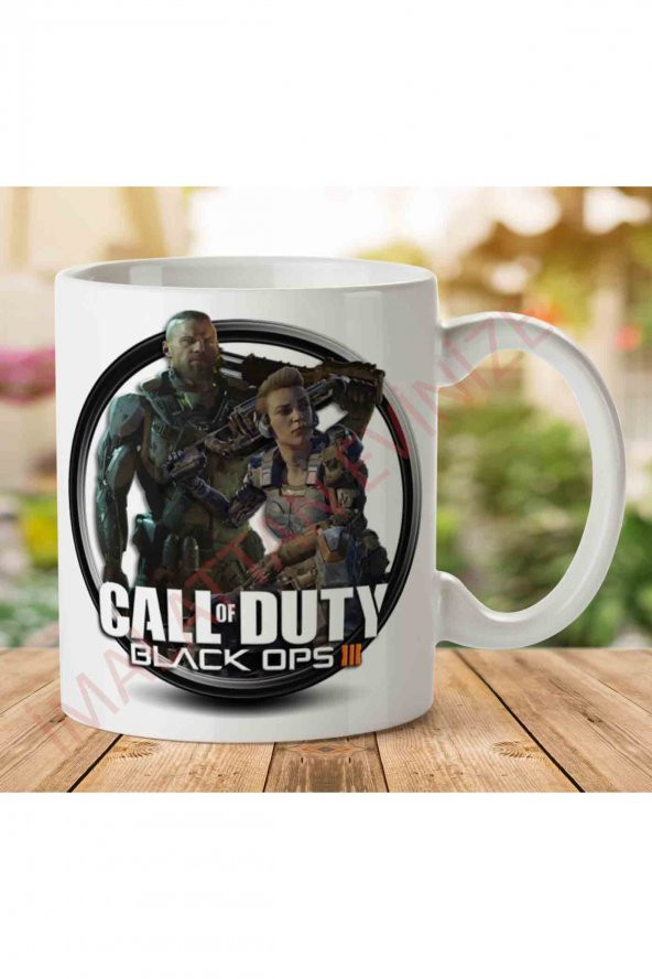 1-1700 Call of Duty İki Tarafı Baskılı Kupa Bardak