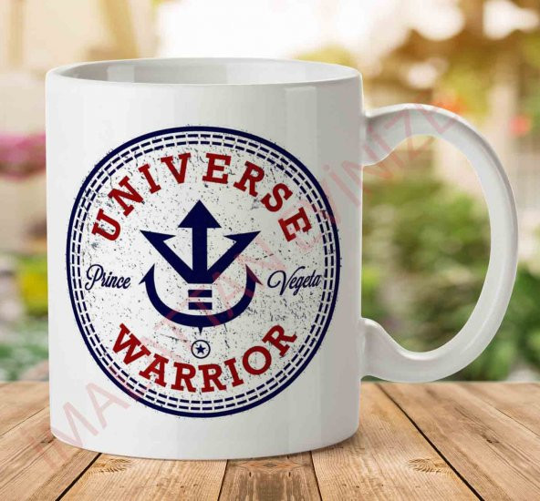1-1760 Universe Warrior İki Tarafı Baskılı Kupa Bardak