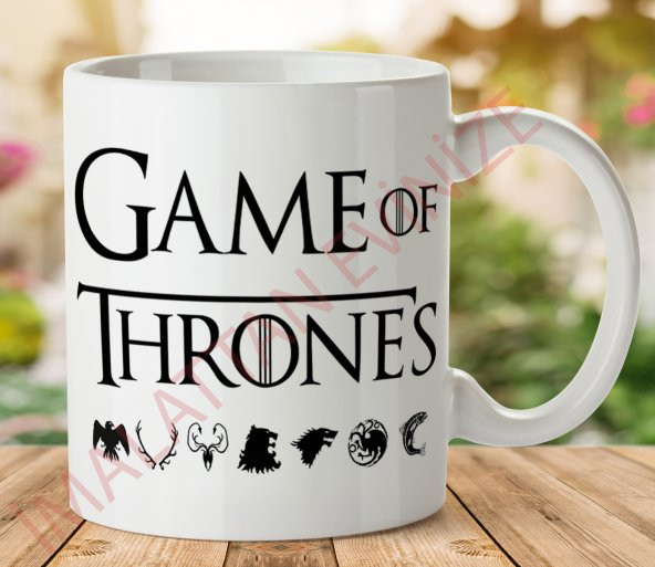 1-178 GAME OF THRONES İki Tarafı Baskılı Kupa Bardak
