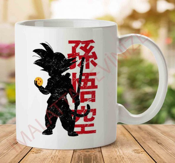 1-1783 Dragon Ball Get All Seven İki Tarafı Baskılı Kupa Bardak
