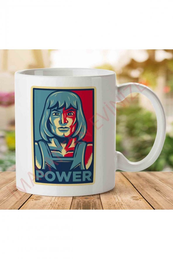 1-1852 Power He Has It He Man Adam Masters Of The Universe İki Tarafı Baskılı Kupa Bardak