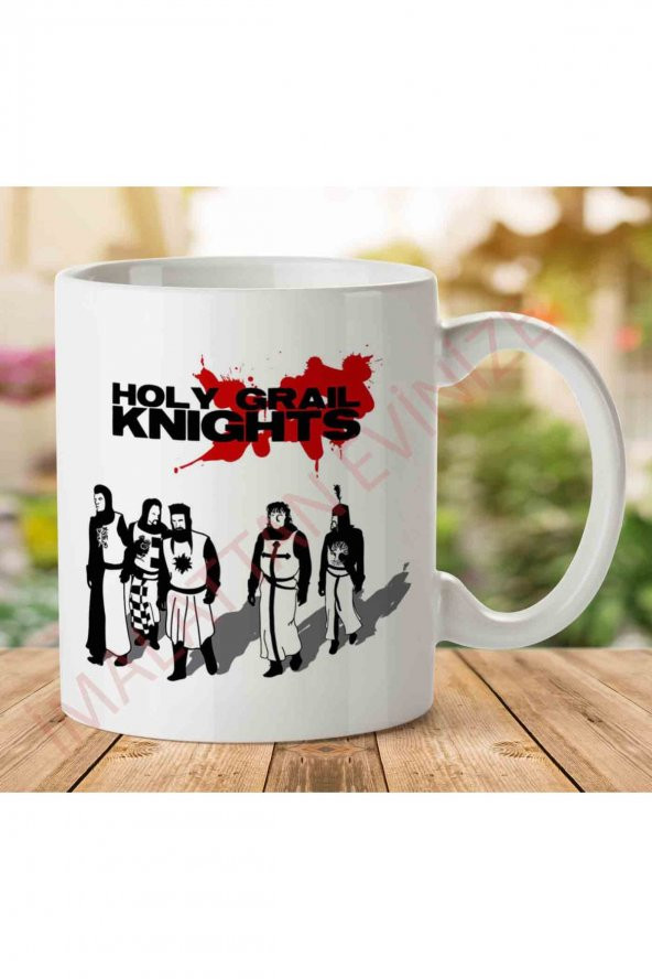 1-1889 Reservoir Dogs Monty Python Holy Grail Knights İki Tarafı Baskılı Kupa Bardak