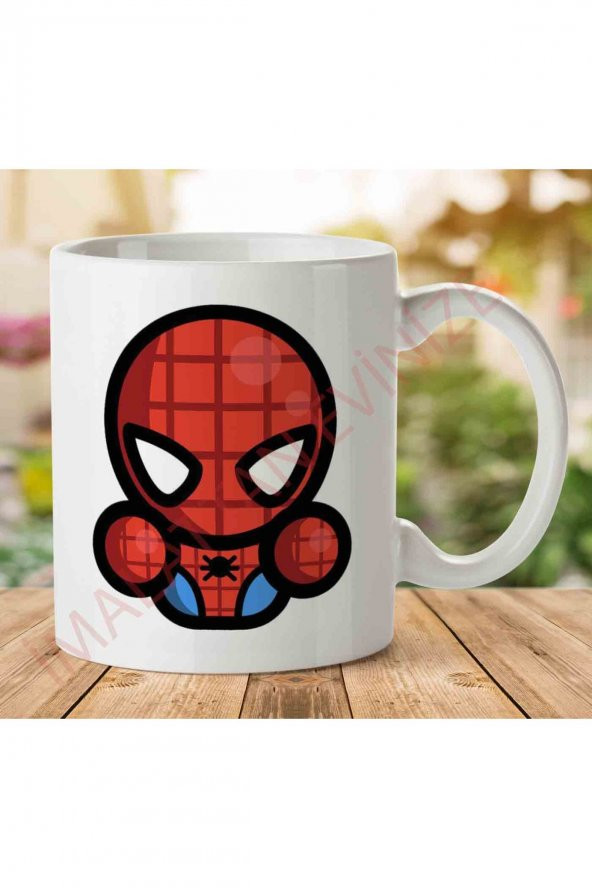 1-1978 Simpler Spiderman Peter Parker İki Tarafı Baskılı Kupa Bardak