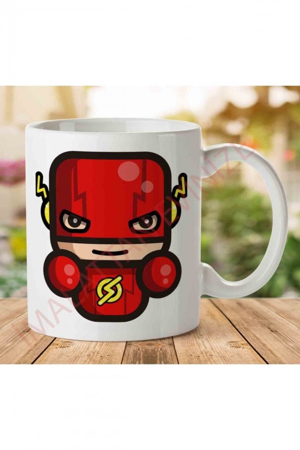 1-1983 Simpler The Flash Barry Allenjpeg İki Tarafı Baskılı Kupa Bardak