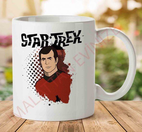 1-2020 Star Trek Animated Grunge Scottyjpeg İki Tarafı Baskılı Kupa Bardak