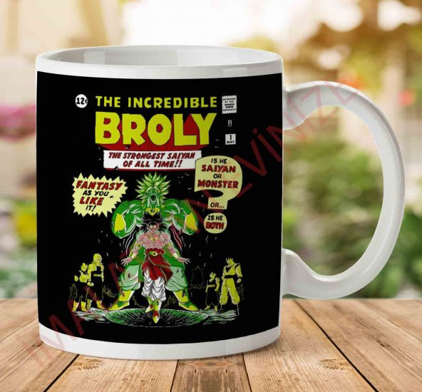 1-2192 The Incredible Broly The Strongest Saiyan Dbz İki Tarafı Baskılı Kupa Bardak
