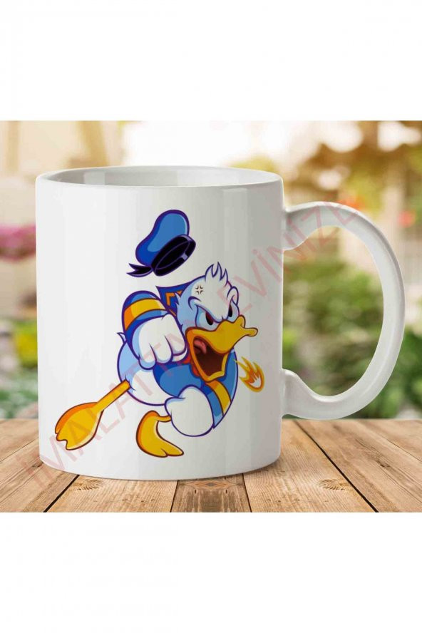 1-2340 Donald Duck İki Tarafı Baskılı Kupa Bardak
