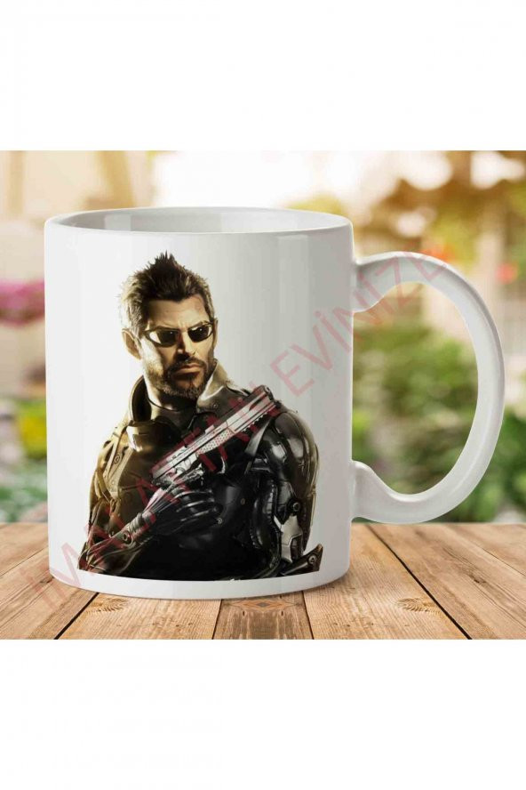 1-2352 Deus Ex İki Tarafı Baskılı Kupa Bardak