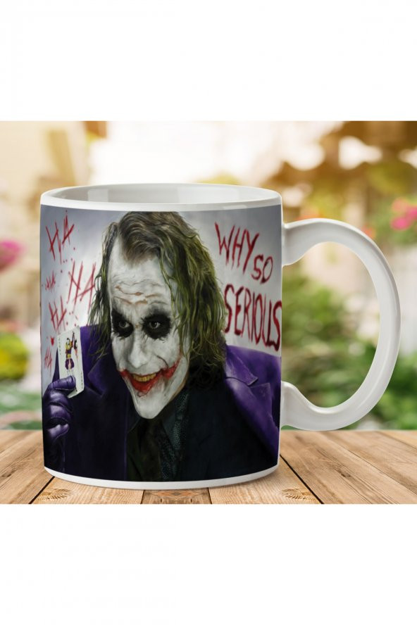 1-241 JOKER İki Tarafı Baskılı Kupa Bardak