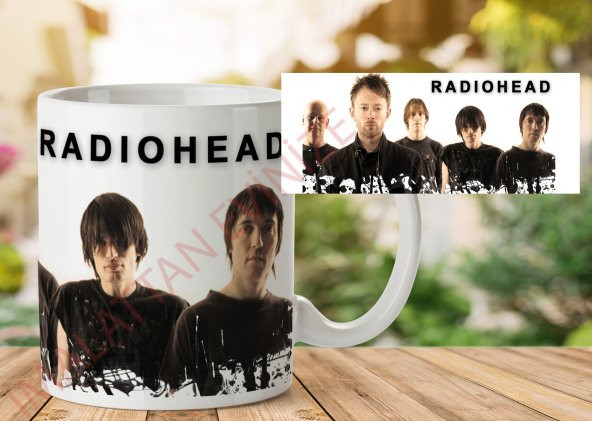 1-385 RADIOHEAD KARAKTER İki Tarafı Baskılı Kupa Bardak