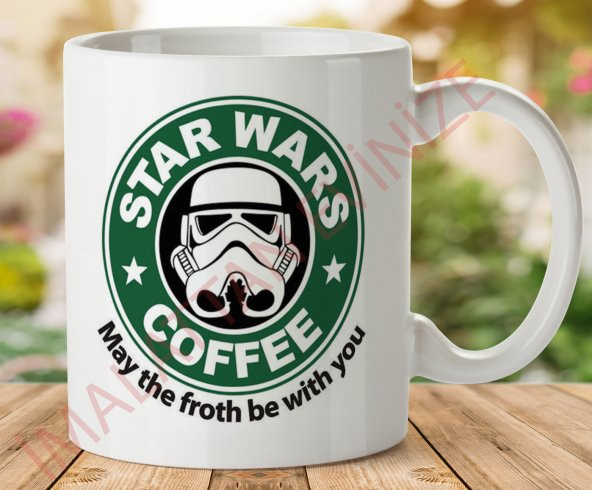 1-428 STAR WARS COFFEE İki Tarafı Baskılı Kupa Bardak