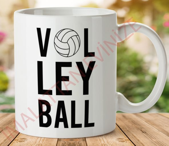 1-487 VOLLEYBALL İki Tarafı Baskılı Kupa Bardak