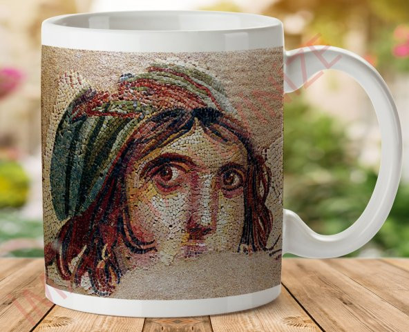 1-520 ZEUGMA İki Tarafı Baskılı Kupa Bardak