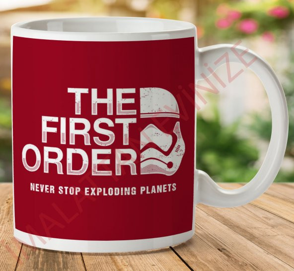 1-669 Yıldız Savaşları The First Order İki Tarafı Baskılı Kupa Bardak