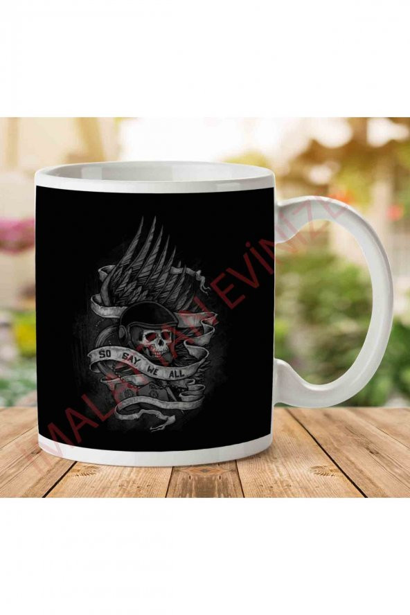 1-737 Admiral Adama Battlestar Galactica So Say We All İki Tarafı Baskılı Kupa Bardak