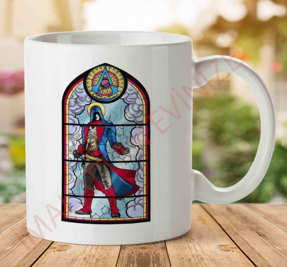 1-785 Assassin in Paris Assassins Creed Unity Arno Dorianjpeg İki Tarafı Baskılı Kupa Bardak