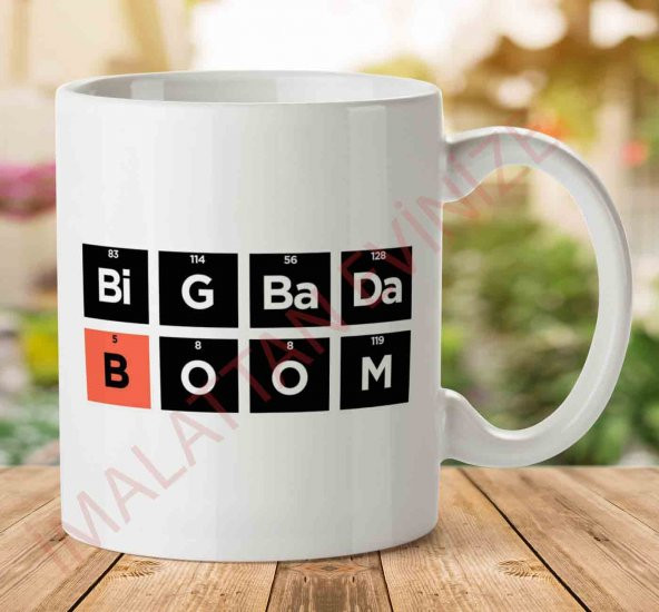 1-817 Boron The Fifth Element Big Badaboom İki Tarafı Baskılı Kupa Bardak